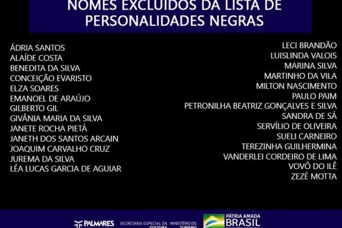 (crédito: Divulgação/Fundação Palmares) (crédito: Divulgação/Fundação Palmares)