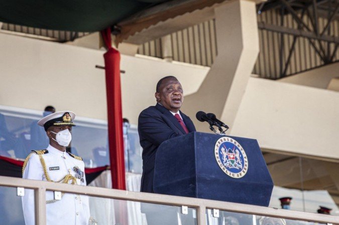 O presidente do Quênia, Uhuru Kenyatta. -  (crédito: Patrick Meinhardt / AFP)