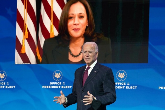 Joe Biden e Kamala Harris -  (crédito: AFP / POOL / KEVIN LAMARQUE)