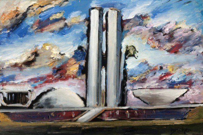 A obra de Carlos Bracher será exibida nos painéis de LED -  (crédito: Carlos Bracher)