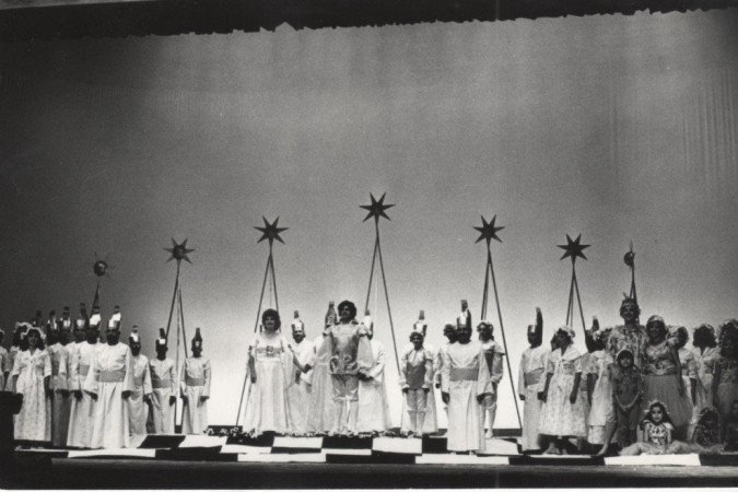 Ópera A flauta mágica, encenada no DF na década de 1980