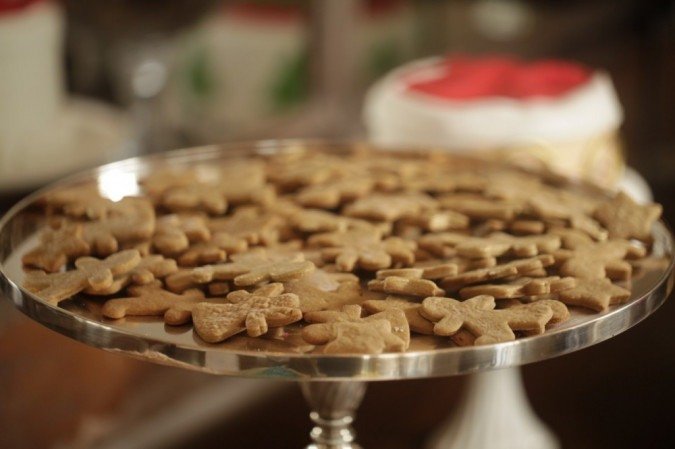 Biscoito de especiarias natalino 