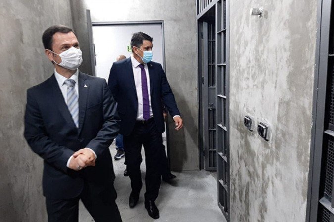 Secretário de Segurança Pública, Anderson Torres, e delegado-geral da PCDF, Robson Cândido