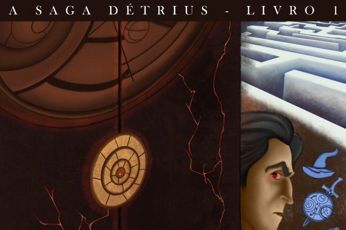 Capa do livro  'Détrius - A guerra dos dois mundos'. 