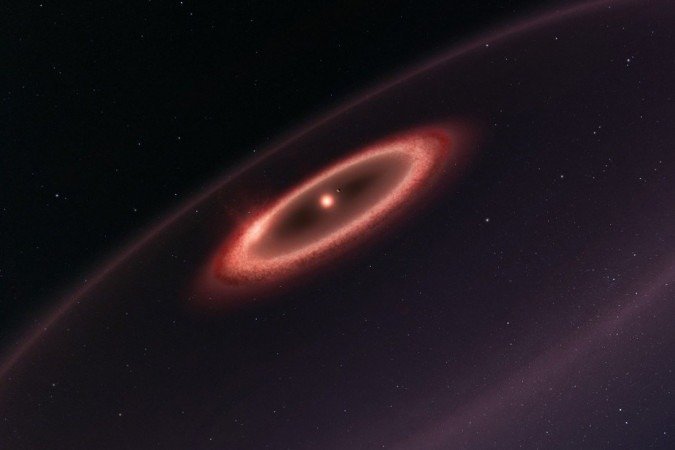 Ilustração de Proxima Centauri: estrela mais próxima do Sistema Solar é circundada por planeta com condições de abrigar vida - (crédito: AFP/European Southern Observatory/Divulgação) Ilustração de Proxima Centauri: estrela mais próxima do Sistema Solar é circundada por planeta com condições de abrigar vida - (crédito: AFP/European Southern Observatory/Divulgação)