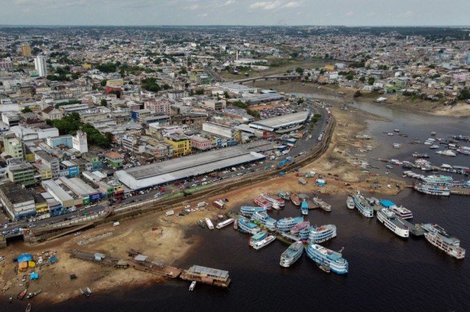 Vista aérea de Manaus -  (crédito: Michael Dantas/AFP)