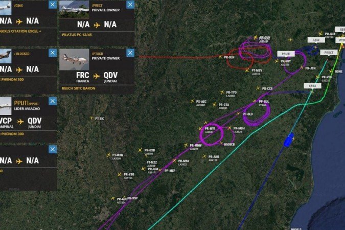  (crédito: FlightRadar24/Reprodução)