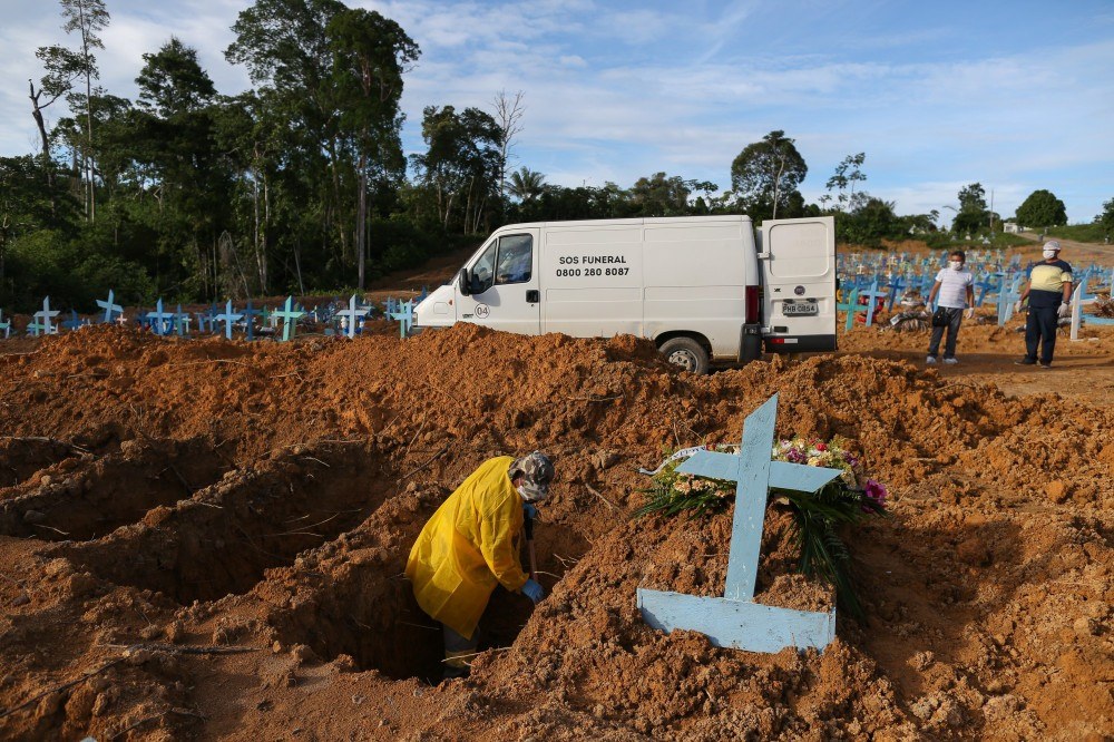 Depois dos EUA, Brasil é país com maior número de vítimas da covid-19