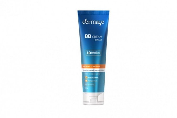 BB Cream Capilar Dermage. Multifuncional, pode ser usado em cabelos úmidos e secos, além de ser uma excelente opção de proteção para os fios no verão e em qualquer época do ano (R$ 83,90) 