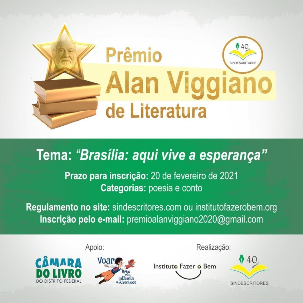 Sindescritores lança concurso literário em homenagem a Brasília