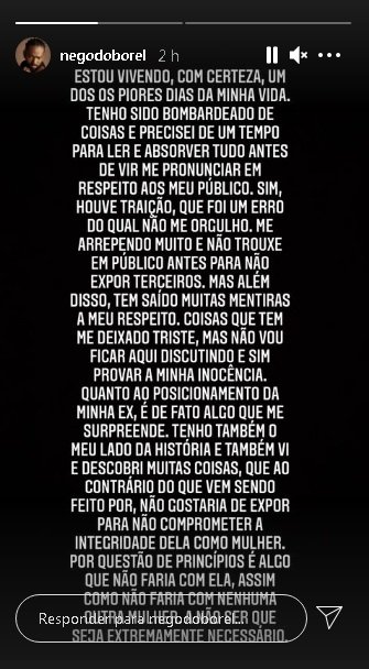 Stories Nego do Borel