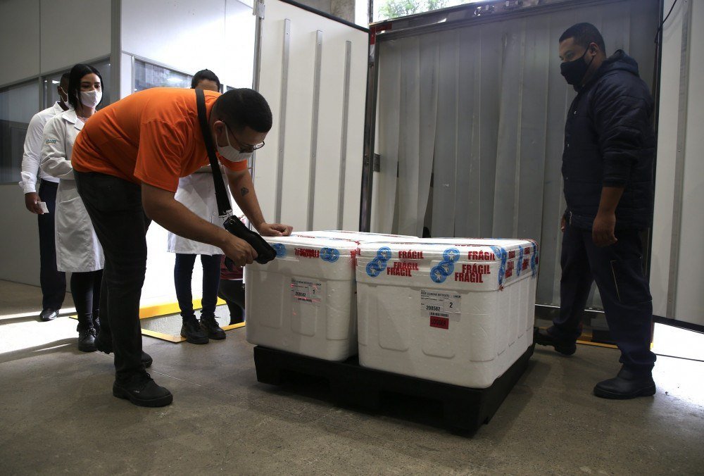 Despacho da Coronavac para o interior de São Paulo