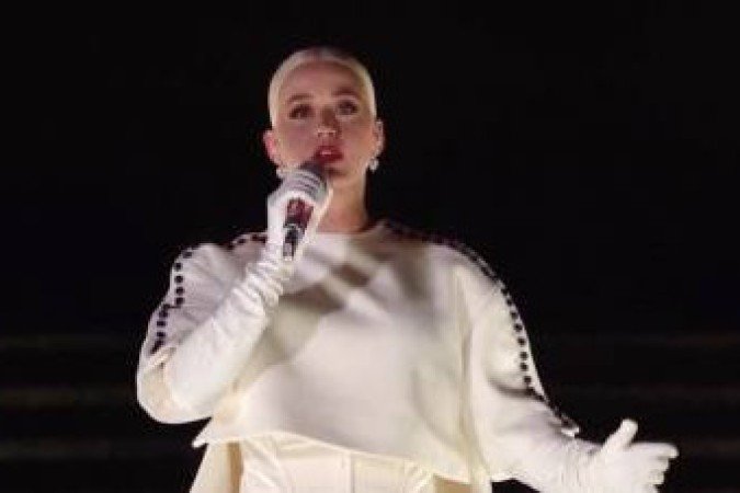 This screen grab courtesy of bideninaugural.org shows singer  Katy Perry perform during the 