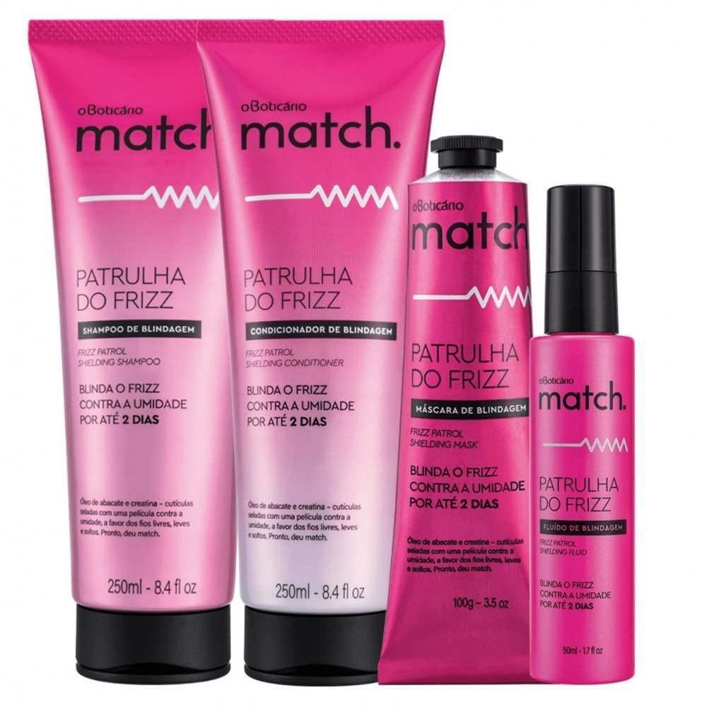 Combo Match Cabelo sem frizz, do o Boticário (R$ 172,60)

