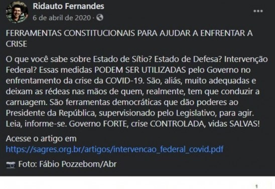 Reprodução/Facebook