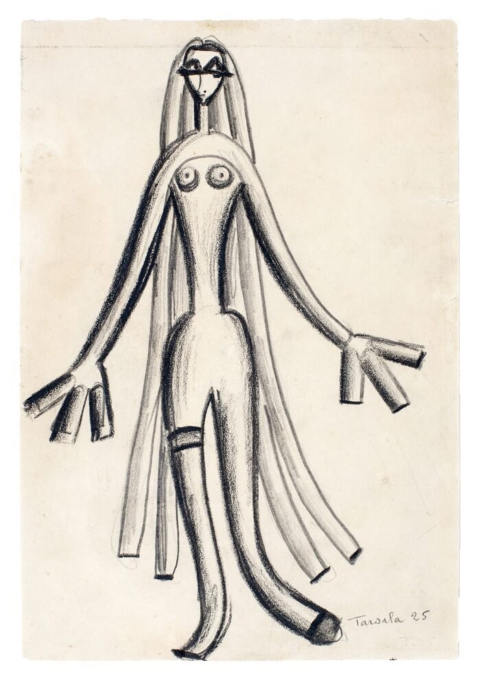 Mulher de máscara, 1925, Tarsila do Amaral