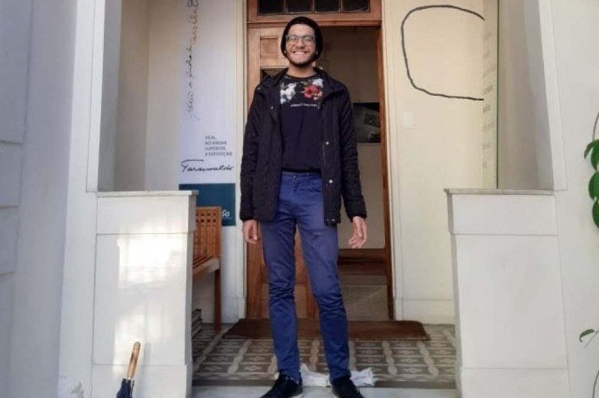 Gabriel Alexandro visitou a casa de Mário de Andrade, em São Paulo