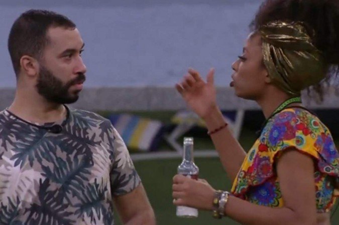 Gilberto e Lumena ganharam seguidores nas redes sociais após a estreia do BBB21 -  (crédito: Reprodução/Gshow)