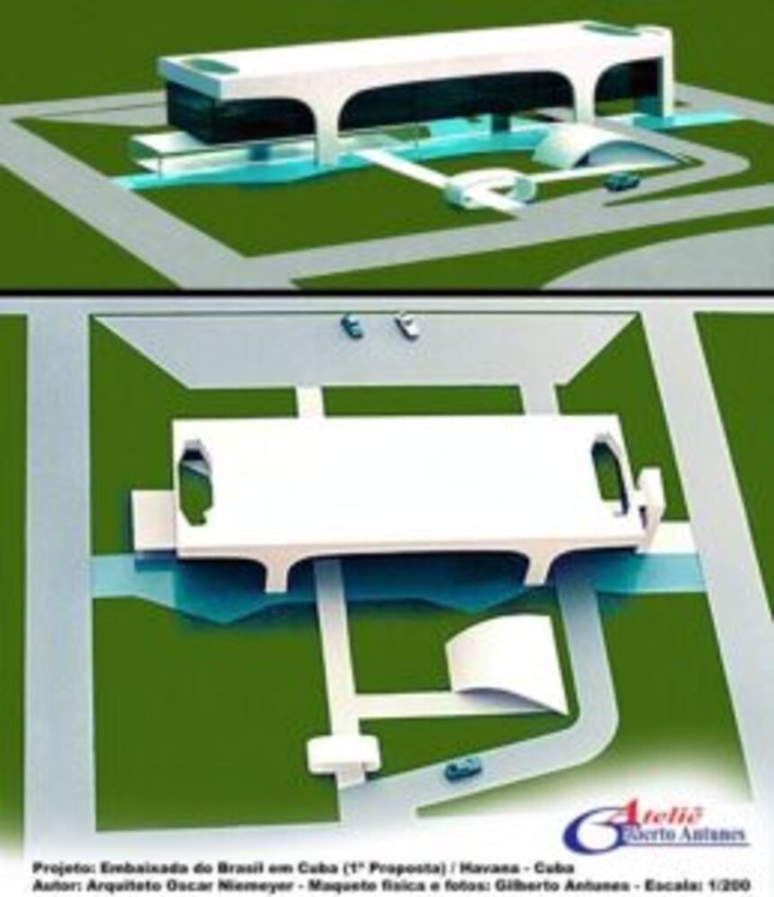 Maquete da Embaixada do Brasil em Cuba