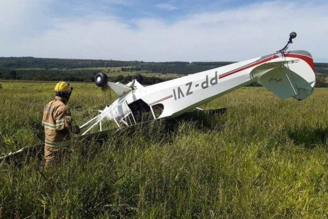 Queda de avião de pequeno porte registrada na Rota do Cavalo, em Sobradinho