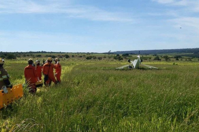 Queda de avião de pequeno porte registrada na Rota do Cavalo, em Sobradinho