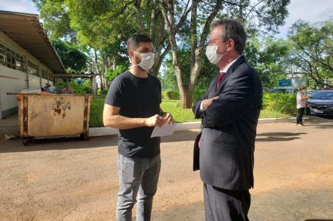 O procurador do MPDFT José Eduardo Sabo Paes visitou o posto da 114 Norte na tarde desta terça-feira  -  (crédito: Darcianne Diogo/CB/D.A Press)