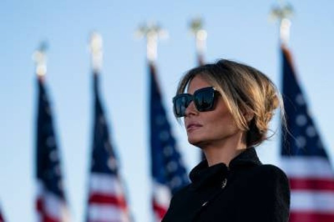 Melania Trump, ex-primeira-dama dos Estados Unidos -  (crédito: ALEX EDELMAN)