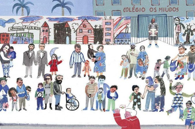 Ilustração do livro 'Meu bairro'