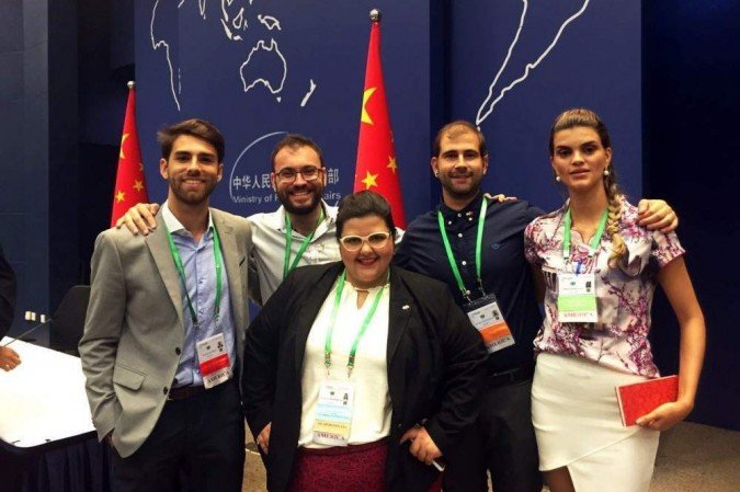 Delegação brasileira do Y20 durante o evento de 2016 na China - (crédito: Instituto Global Attitude/Divulgação) Delegação brasileira do Y20 durante o evento de 2016 na China - (crédito: Instituto Global Attitude/Divulgação)