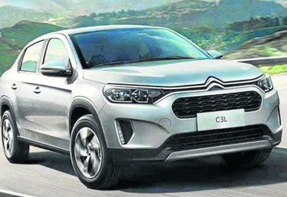 Projeto destinado a países emergentes, o veículo está em testes tanto no Brasil quanto na Índia. Visual é de um hatch encorpado -  (crédito: Citroën/Divulgação) -Projeto destinado a países emergentes, o veículo está em testes tanto no Brasil quanto na Índia. Visual é de um hatch encorpado -  (crédito: Citroën/Divulgação)