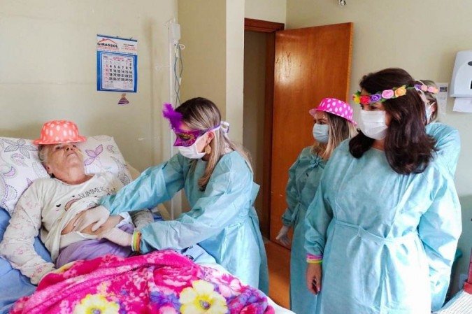 Pacientes do Nrad receberam a visita da equipe profissional de forma diferente -  (crédito: Divulgação)