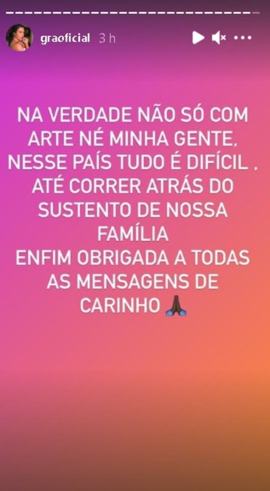 Declaração Gracyanne Barbosa