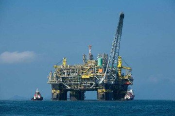 Plataforma na Bacia de Campos no Rio de Janeiro -  (crédito: Petrobras/Divulgação)