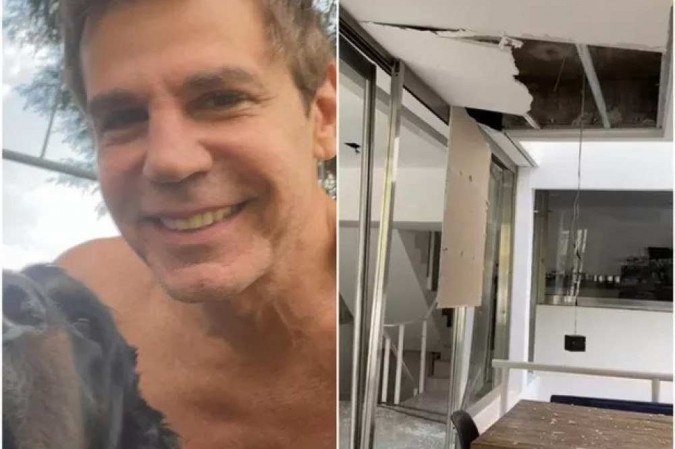Explos&atilde;o atinge a casa do treinador f&iacute;sico Marcio Atalla -  (crédito: Reprodução/Twitter)