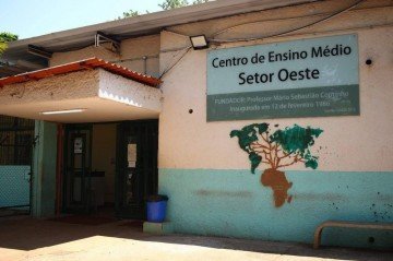 Centro de Ensino Médio Setor Oeste está entre as escolas públicas que permanecerão fechadas na volta às aulas remota -  (crédito: Nicolas Braga/Esp. CB/D.A Press)
