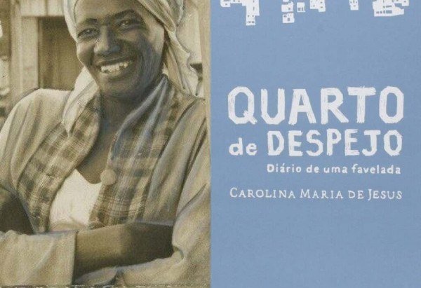 Carolina Maria de Jesus e seu livro Quarto de despejo - Diário de uma Favelada, de 1960