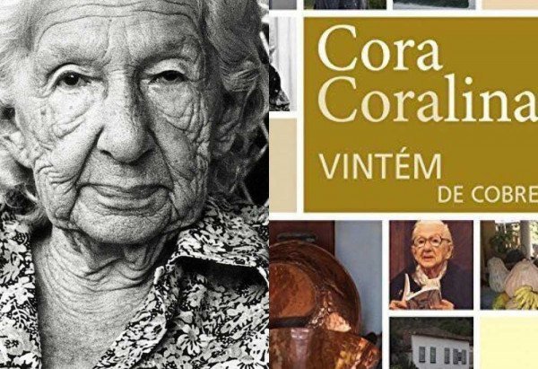 Cora Coralina e seu livro Vintém de Cobre, de 1983