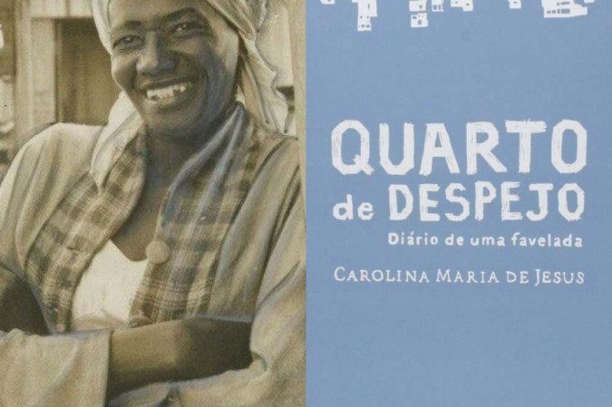 Carolina Maria de Jesus e seu livro Quarto de despejo - Diário de uma Favelada, de 1960