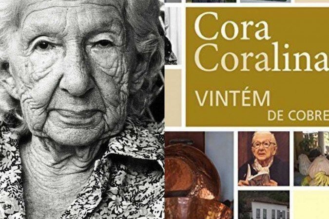 Cora Coralina e seu livro Vintém de Cobre, de 1983