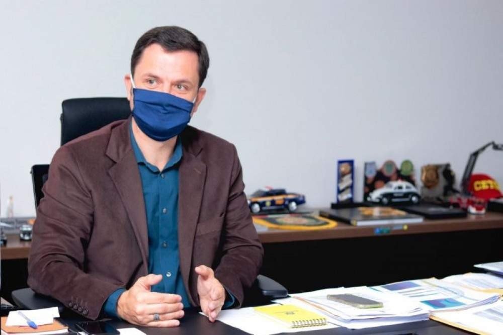 Secretário de Segurança Pública do Distrito Federal, Anderson Torres, fala sobre o lançamento do Dispositivo de Monitoramento de Pessoas Protegidas (DMPP)