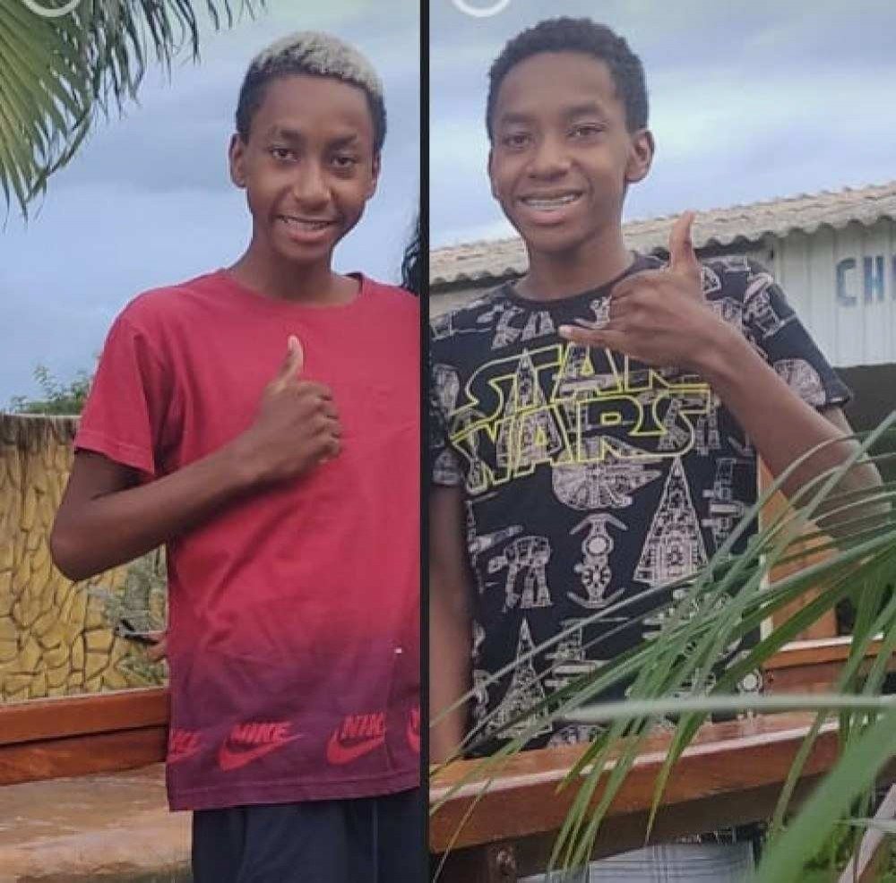 Irm&atilde;os est&atilde;o desaparecidos e fam&iacute;lia pede ajuda a populares para conseguir informa&ccedil;&otilde;es sobre paradeiro dos g&ecirc;meos.