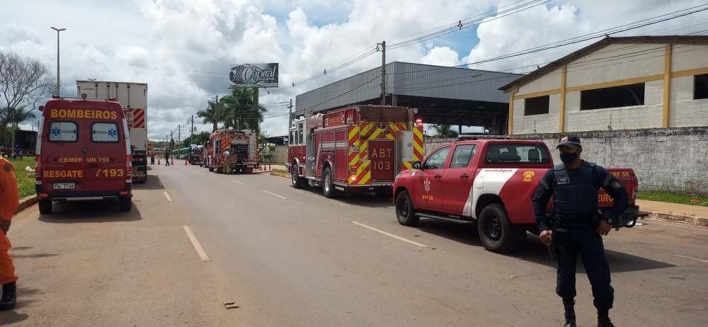 CBMDF atende ocorrência de vazamento de substância desconhecida