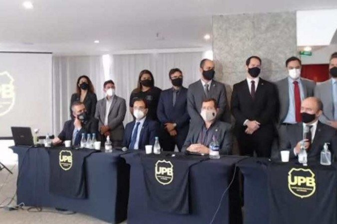 (crédito: Coletiva de impressa da União dos Policiais do Brasil/ Youtube) (crédito: Coletiva de impressa da União dos Policiais do Brasil/ Youtube)