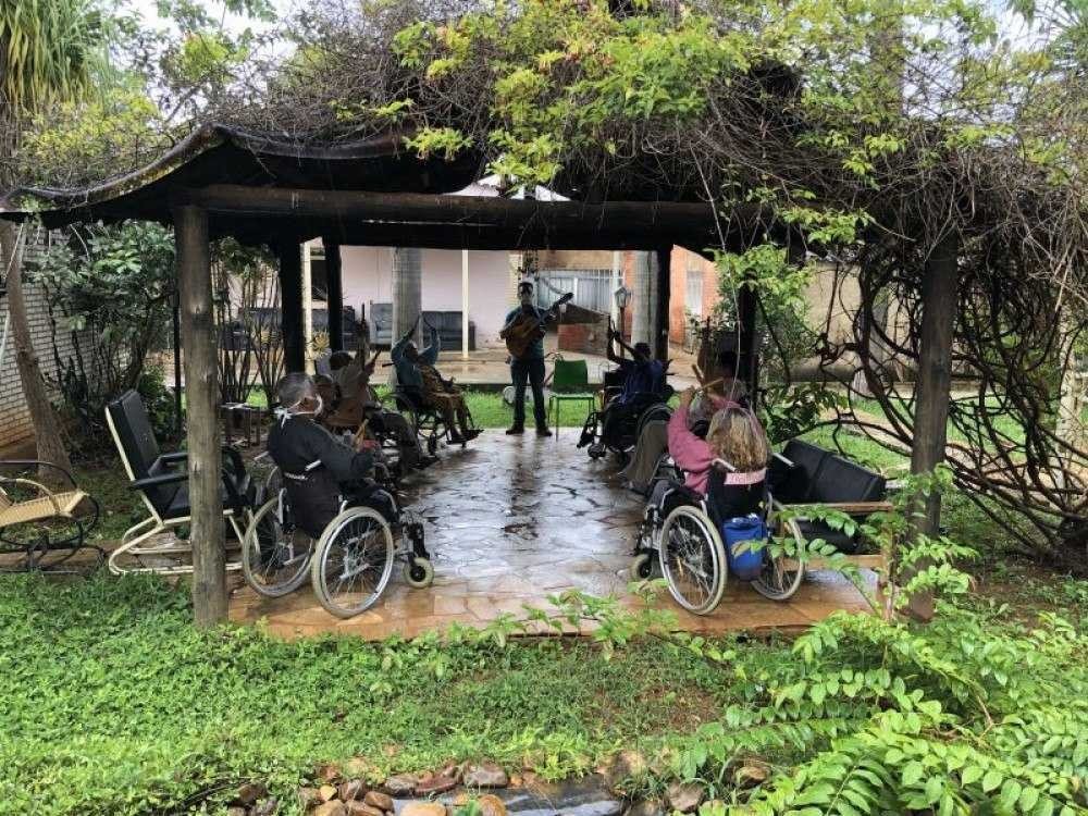 27/03/2020. Crédito: Rafael Alves Miranda/Divulgação. Lar dos Velhinhos Bezerra de Menezes, em Sobradinho.