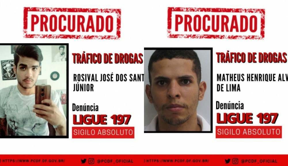 Polícia Civil divulga fotos de procurados por tráfico de drogas via Correios