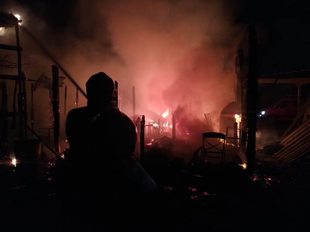 Bombeiros resgatam dois cachorros de incêndio no Gama. Fogo consumiu uma casa, que estava vazia. Animais estavam presos próximo ao local e foram libertados pela equipe
