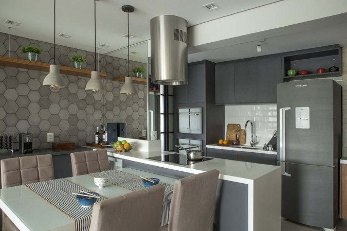 Cozinha Industrial, projeto do arquiteto Bruno Moraes