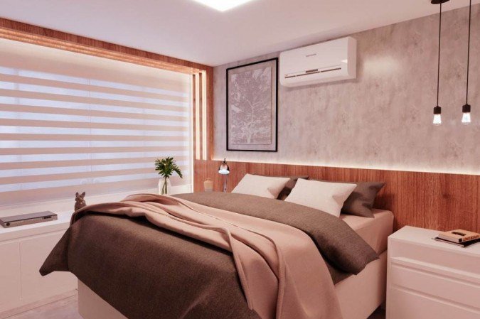 Quarto Industrial, projeto da arquiteta Rafaela Cunha