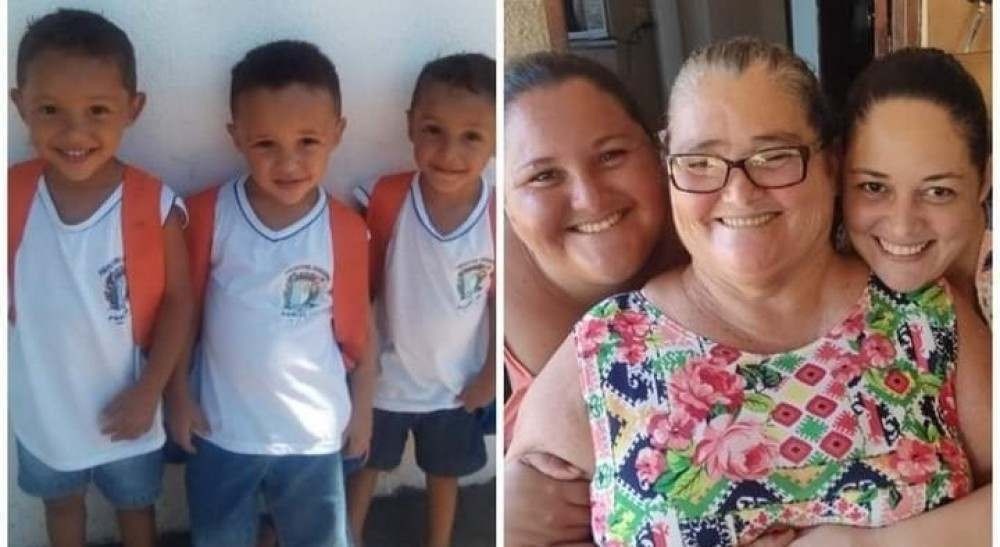 Tio que adotou trigêmeos que perderam mãe, avó e tia para covid-19 pede doações 