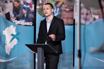 O primeiro-ministro da Groelândia, Jens-Frederik Nielsen -  (crédito: CHRISTIAN KLINDT SOELBECK)